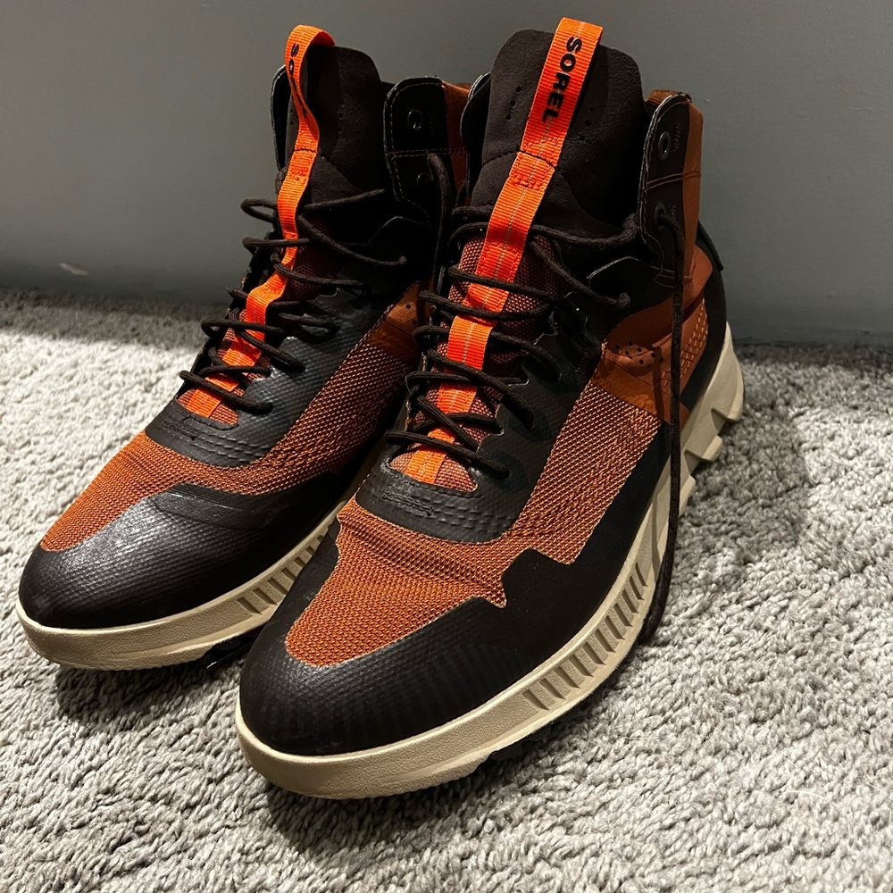 Sorel Men's Orange and Brown High-Top Sneakers